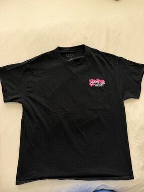 BoohooMAN Black Short Sleeve Graphic Tee